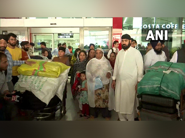 Afghan Sikhs who returned from Afghanistan.