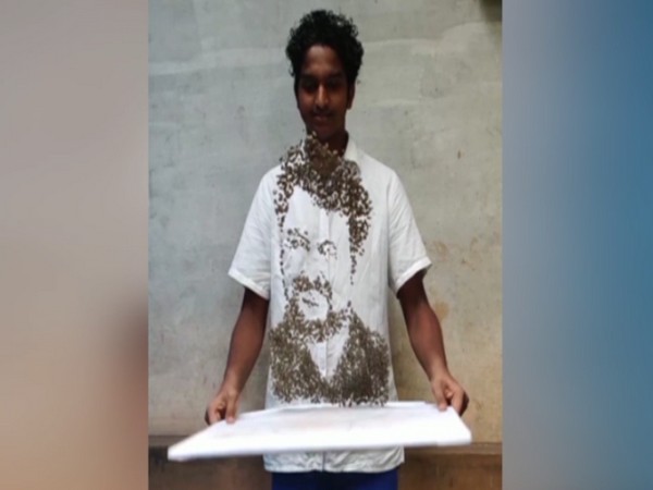 A visual of Rohit's stone art work