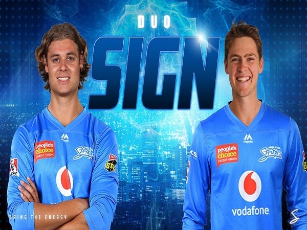 Liam Scott and Spencer Johnson (Image: Adelaide Strikers' Twitter )