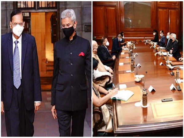 Sri Lankan Foreign Minister G. L. Peiris and Indian counterpart External Affairs Minister (EAM) S Jaishankar