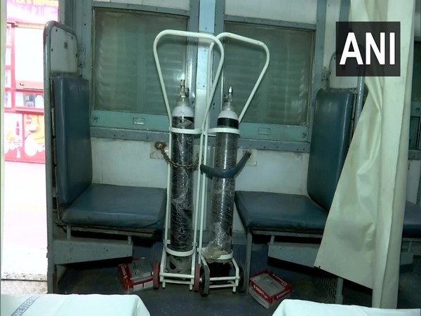 Oxygen cylinders in the isolation ward. (Photo/ANI)