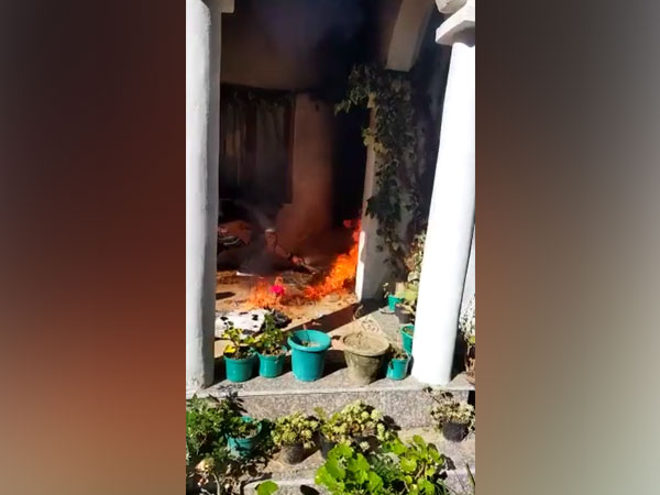 Visuals of Congress leader Salman Khurshid's residence in Nainital (Photo/Facebook)