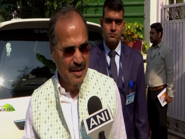 Congress leader Adhir Ranjan Chowdhury speaks to ANI in New Delhi on Wednesday [Photo/ANI]