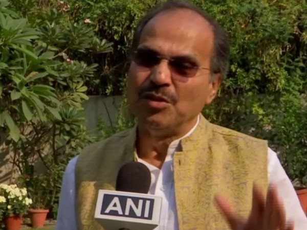 Congress leader Adhir Ranjan Chowdhury talking to ANI in New Delhi on Friday 