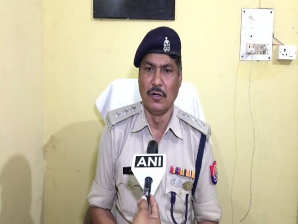 Circle Office Aman Singh speaking to ANI in Ayodhya, Uttar Pradesh on Thursday. Photo/ANI