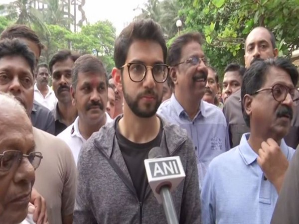 Shiv Sena leader Aditya Thackeray speaks to ANI in Mumbai on Thursday [Photo/ANI]