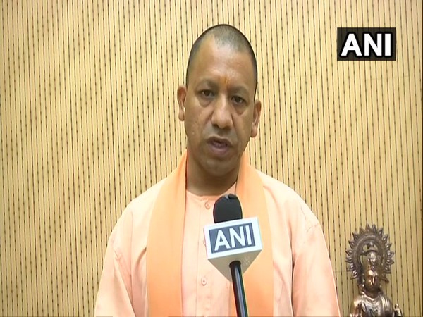 Uttar Pradesh Chief Minister Yogi Adityanath talking to ANI in Lucknow on Thursday. 