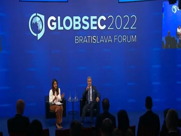 External Affairs Minister S Jaishankar speaking at Globsec 2022 Bratislava forum.