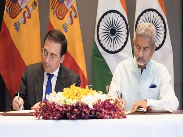 External Affairs Minister S Jaishankar held talks with Spanish Foreign Minister Jose Manuel Albares in New Delhi on Wednesday