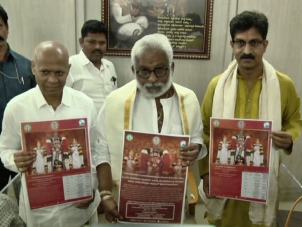 TTD Chairman YV Subba Reddy (Centre) made an announcement on the large-scale Srinivasa Kalyanam slated to be held in the US.