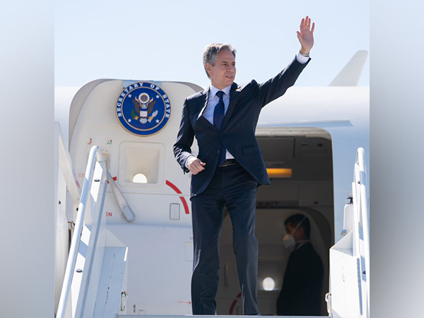 US Secretary of State Antony Blinken leaving South Africa (Photo Credit: Blinken Twitter)