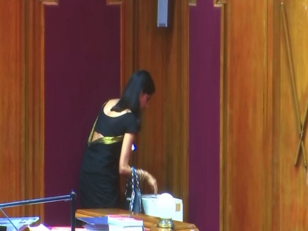 Congress MLA Aditi Singh at Vidhan Sabha (Photo/ANI)