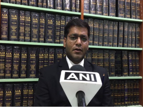 Advocate Harshwardhan Sharma speaking to ANI in Indore. (Photo/ANI)
