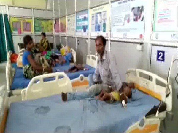 10-month-old AES receiving treatment in Sadar Hospital, Bihar Sharif