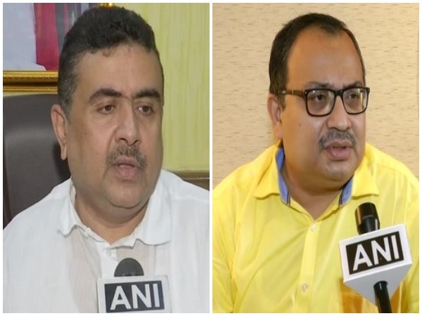 BJP leader Suvendu Adhikari, TMC spokesperson Kunal Ghosh (File photo)