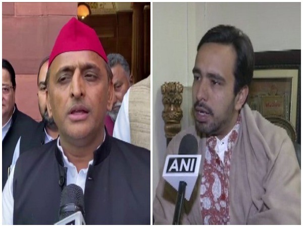 SP chief Akhilesh Yadav (L), RLD president Jayant Chaudhary (R)