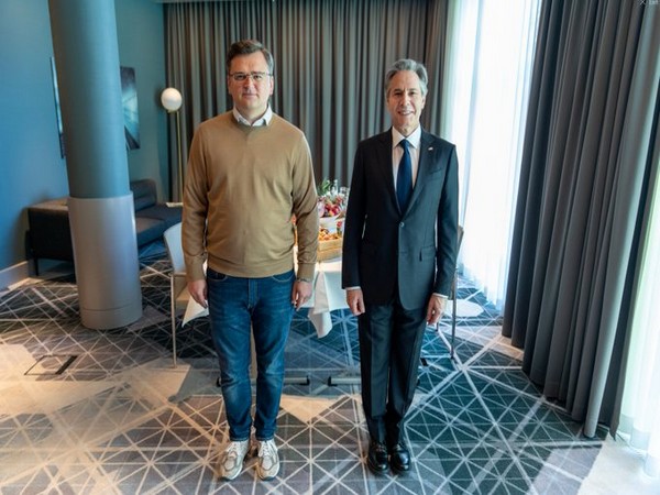 US Secretary of State Antony Blinken met today with Ukrainian Foreign Minister Dmytro Kuleba in Berlin. (Photo Credit: Blinken twitter)