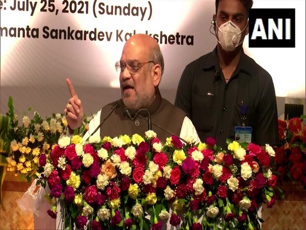 Union Minister Amit Shah in Assam (Photo/ANI)