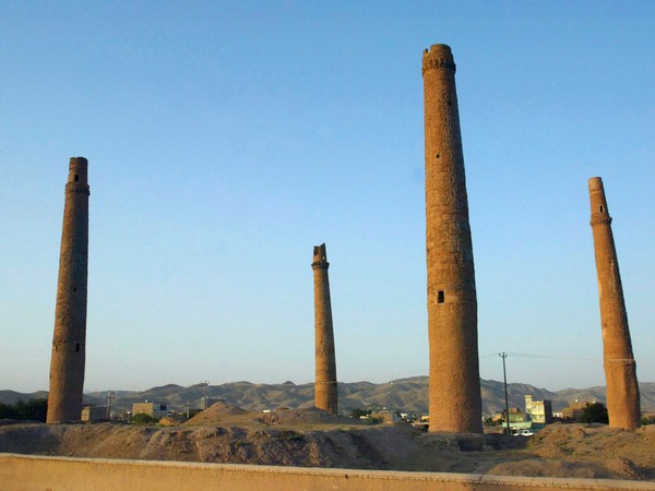  The last five medieval minarets are seen in the western city of Herat, Afghanistan. (Photo credit: Reuters)