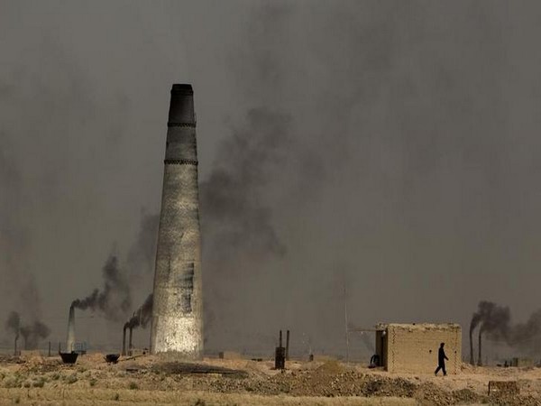 A view of a brick-making factory outside Kabul in Afghanistan.