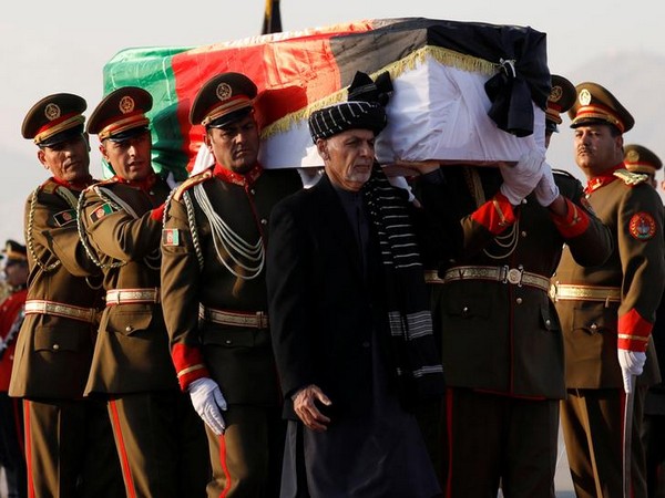 Afghanistan's President Ashraf Ghani helped carry  the coffin of late Japanese doctor Tetsu Nakamura 