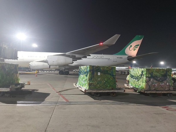 A visual of the batch of oxygen concentrators that reached India from Iran (ANI).