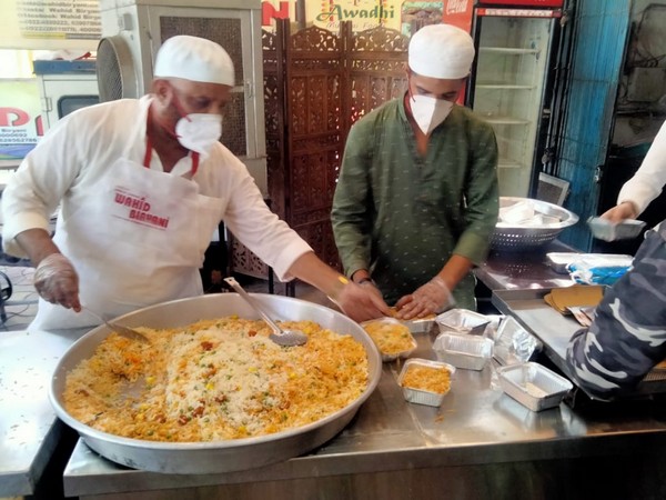 Visual from Wahid Biryani, Lucknow (ANI).