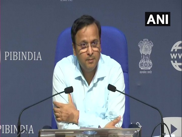 Lav Aggarwal, Joint Secretary, Health and Family Welfare, speaking at a press conference in New Delhi on Tuesday. Photo/ANI