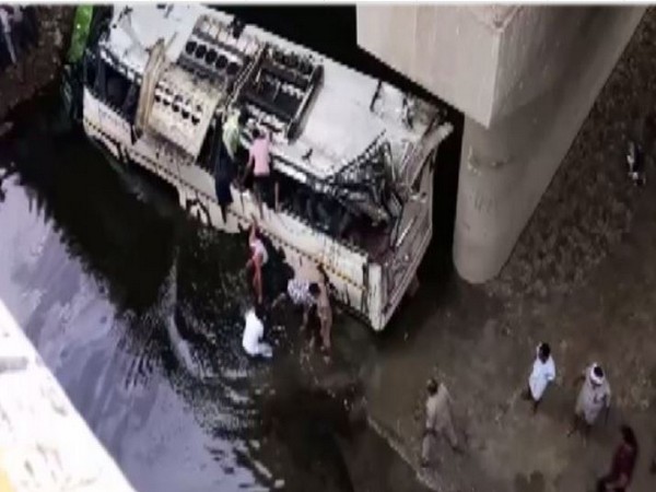 A visual from the accident site. Photo/ANI