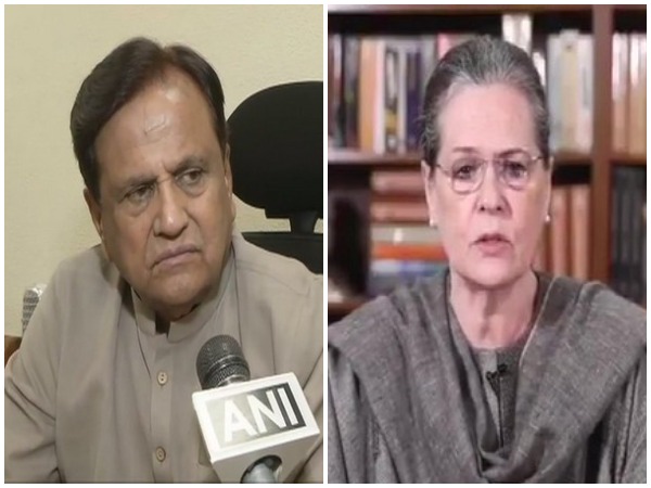 Congress leader Ahmed Patel and party interim chief Sonia Gandhi. (File photo)