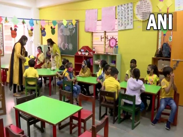 Reopened pre-primary school in Ahmedabad