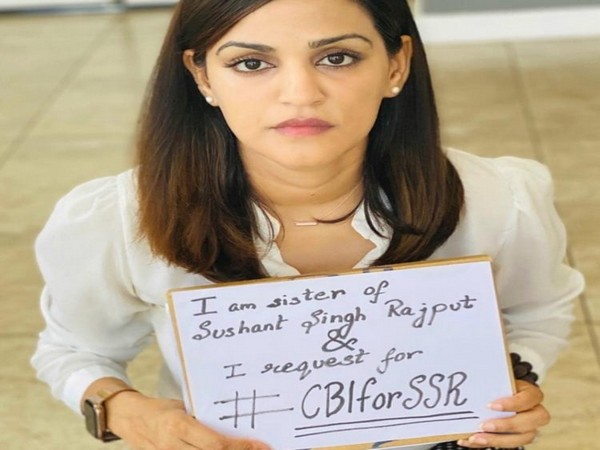 Shweta Singh Kirti, sister of late actor Sushant Singh Rajput