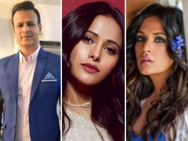 Vivek Oberoi, Nushrat Bharucha and Richa Chadha (Image courtesy: Twitter)