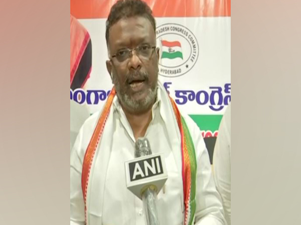 AICC spokesperson Dasoju Sravan speaking to ANI in Hyderabad on Sunday. (Photo/ANI)