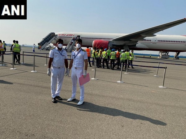 Air India special flight carrying 263 Indians landed at the Delhi airport on Sunday