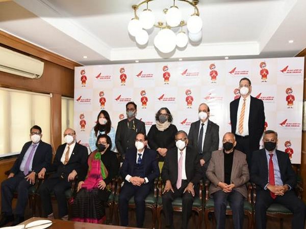 Tata Sons Chairman N Chandrasekaran along with other senior officials of the company attended the ceremony of the government handing over Air India to the group