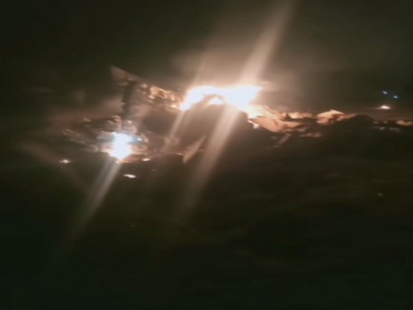 Visual from the crash site.