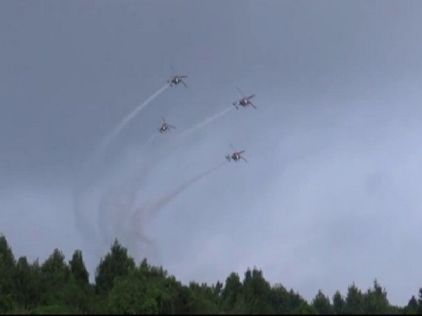 A view of air fest organised by the IAF at Advance Landing Ground (ALG) in Upper Shillong on October 19. Photo/ANI