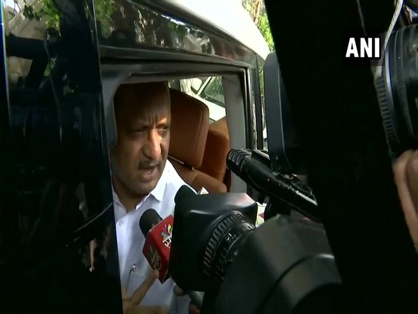 NCP leader Ajit Pawar speaking to media after a meeting of party leaders here on Thursday. Photo/ANI