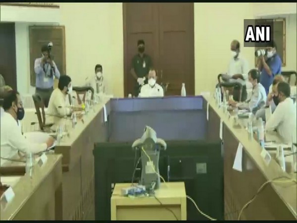 Maharashtra Deputy Chief Minister Ajit Pawar during the review meeting with Pune administration. (Photo/ANI)