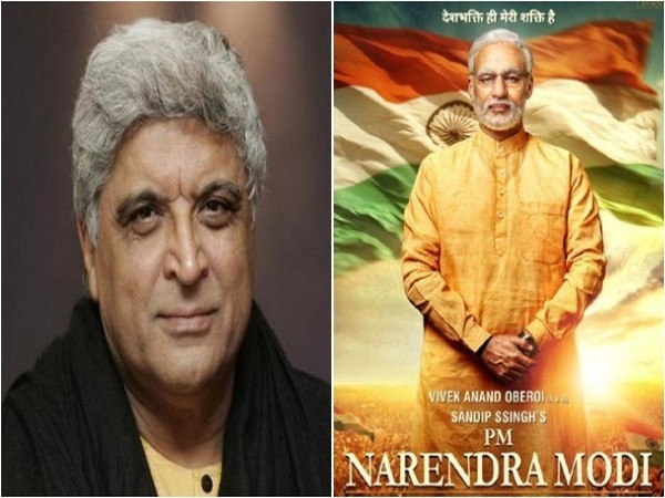 Javed Akhtar and 'PM Narendra Modi' poster, Image courtesy: Instagram