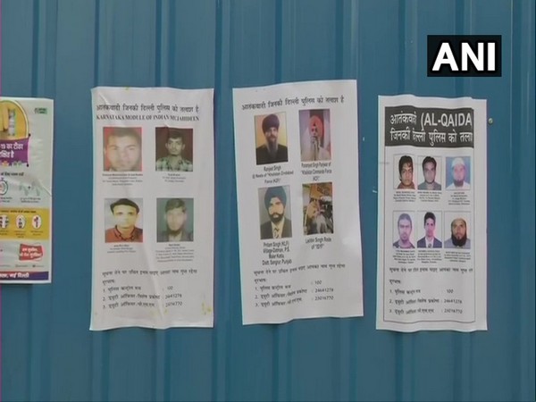 Delhi Police has put up posters of unwanted terrorists in Connaught Place area