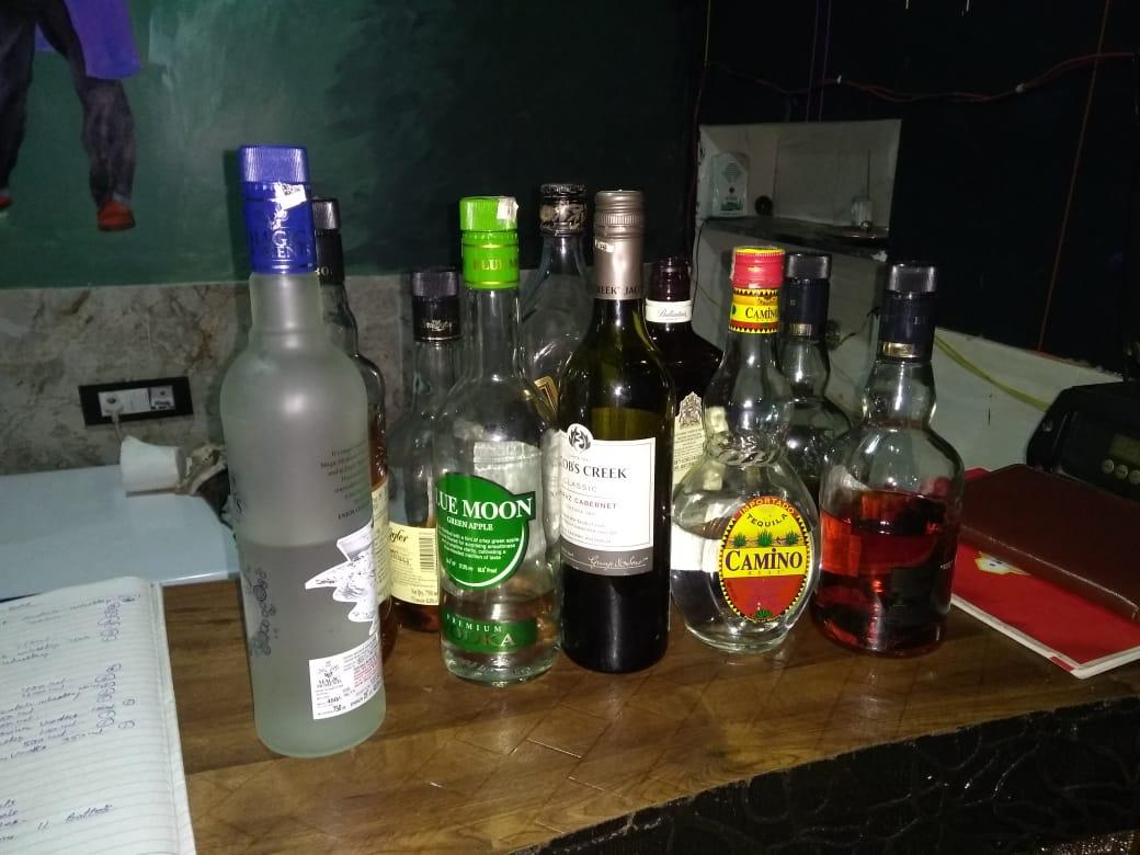 84 bottles of different brands recovered by Delhi Police 