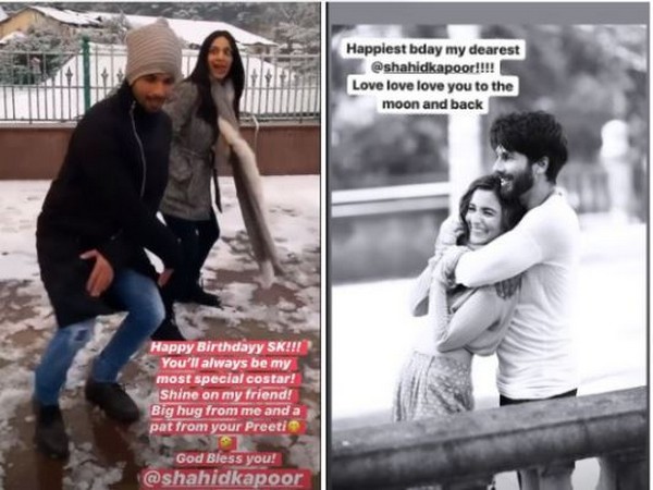 Kiara Advani and Alia Bhatt's  birthday wishes to actor Shahid Kapoor (Image courtesy: Instagram)