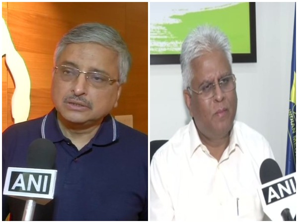 Randeep Guleria, Director at AIIMS (left) and Dr Ranjan Sharma, IMA president