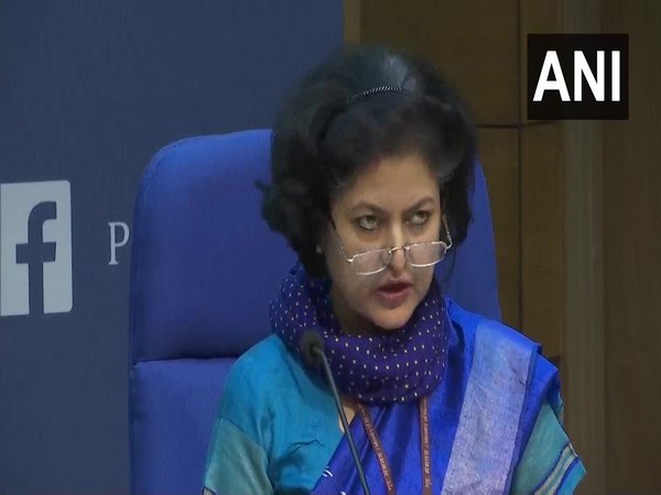 Alpana Sharma, Additional Director General (Media and Communication) in Ministry of Agriculture and Farmers Welfare during a press conference in New Delhi.