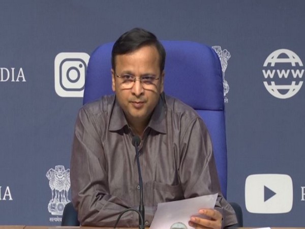 Lav Aggarwal, Joint Secretary, Union Health Ministry addressing press conference in New Delhi on Wednesday. Photo/ANI