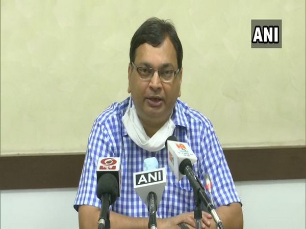 Uttar Pradesh Principal Health Secretary Amit Mohan Prasad speaking at a press conference in Lucknow on Saturday. Photo/ANI