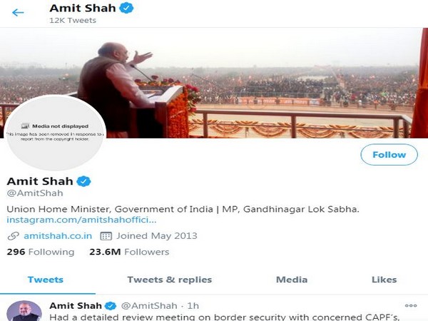 The display picture (DP) of Union Home Minister Amit Shah's personal account.