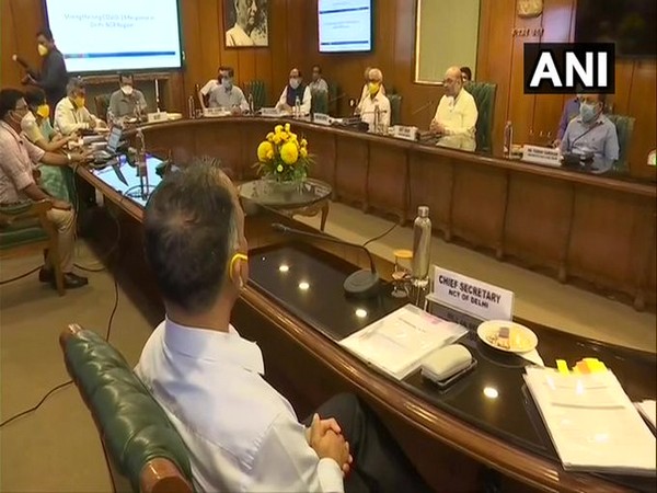 A visual from the meeting of Home Minister Amit Shah on Thursday.